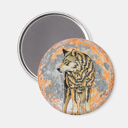 孤独な狼 マグネット (正面/裏面)