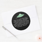 孤独な生意気な人 ラウンドシール (封筒)