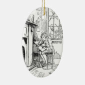 孤独な男の子 セラミックオーナメント (右)