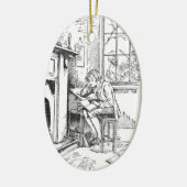 孤独な男の子 セラミックオーナメント (左)