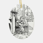 孤独な男の子 セラミックオーナメント (裏面)