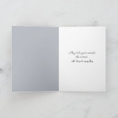 孤独な白鳥インミスト悔やみや弔慰 カード (内部)