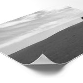 孤独な白黒のプラリーシーン ポスター (角)