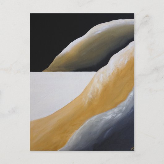 孤独な砂漠の床はがき ポストカード (正面)