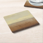 孤独な砂漠の風景バイノーマンワイアット スクエアペーパーコースター (アングル)