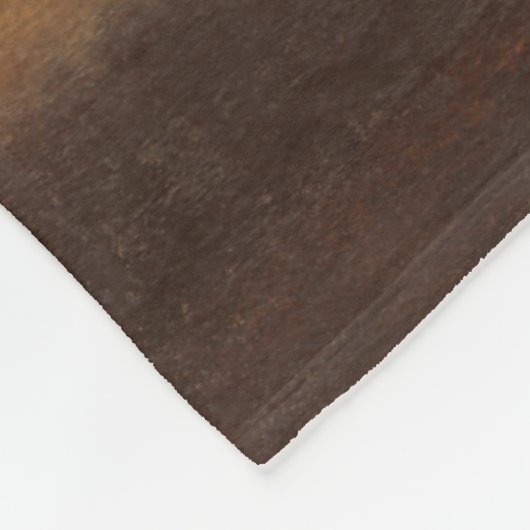 孤独な砂漠の風景バイノーマンワイアット フリースブランケット (角)