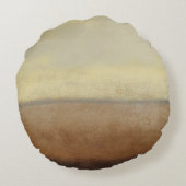 孤独な砂漠の風景バイノーマンワイアット ラウンドクッション (裏面)