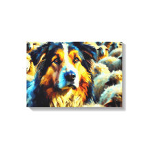 孤独な羊飼いの犬が家に