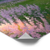 孤独な美しいのさくらんぼ花 ポスター (角)