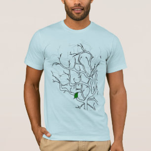 孤独な葉の空色 Tシャツ