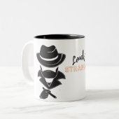 孤独な見知らぬ人の2トーンのコーヒーマグ ツートーンマグカップ (正面左)