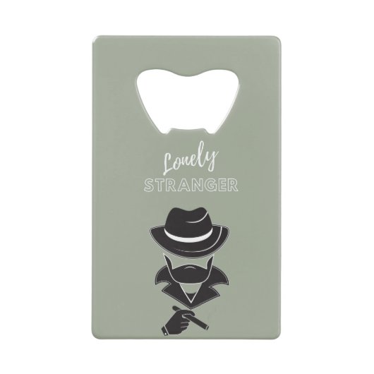 孤独な見知らぬ人 クレジットカード栓抜き (正面)
