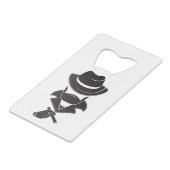 孤独な見知らぬ人 クレジットカード栓抜き (裏面アングル)