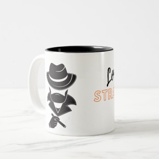 孤独な見知らぬ人 ツートーンマグカップ (正面左)
