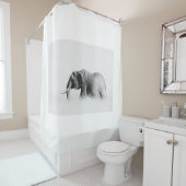孤独な象(高鍵) シャワーカーテン (インサイチュ)