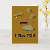 孤独な道私は恋しく思います カード (黄色い花)