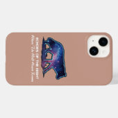 孤独な銀河オオカミのシルエット (夜の響き) Case-Mate iPhoneケース (裏面 (横))