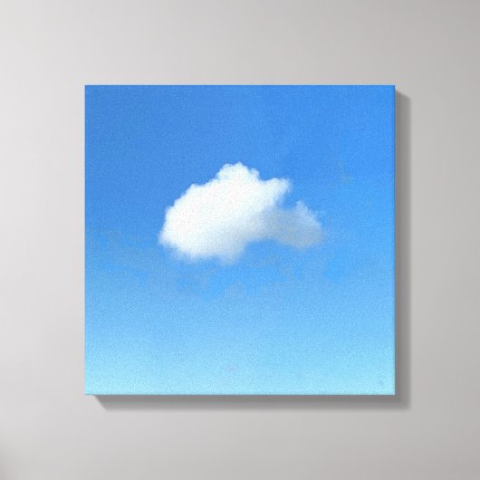 孤独な雲 キャンバスプリント (正面)