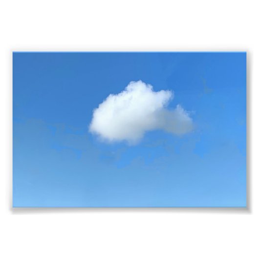 孤独な雲 フォトプリント            (正面)
