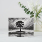 孤独な静寂：木の復元力 ポストカード (スタンド正面)