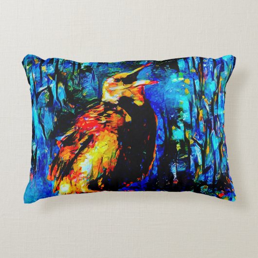 孤独な鳥2 アクセントクッション (正面)