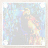 孤独な鳥2 ガラスコースター (裏面)