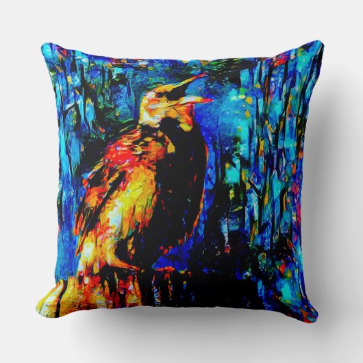 孤独な鳥2 クッション (正面)