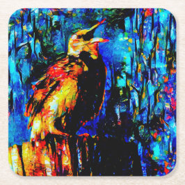 孤独な鳥2 スクエアペーパーコースター