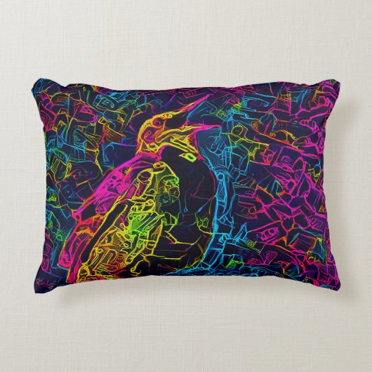 孤独な鳥3 アクセントクッション (正面)