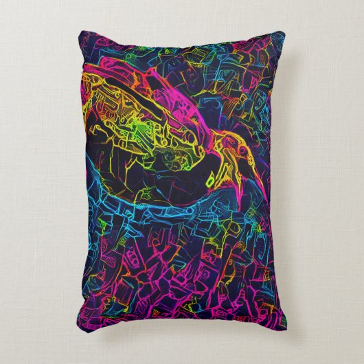 孤独な鳥3 アクセントクッション (正面(垂直))