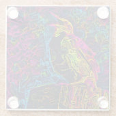 孤独な鳥3 ガラスコースター (裏面)