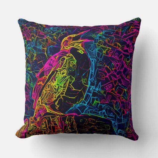 孤独な鳥3 クッション (正面)