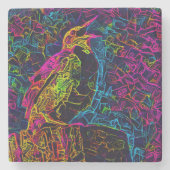孤独な鳥3 ストーンコースター (正面)