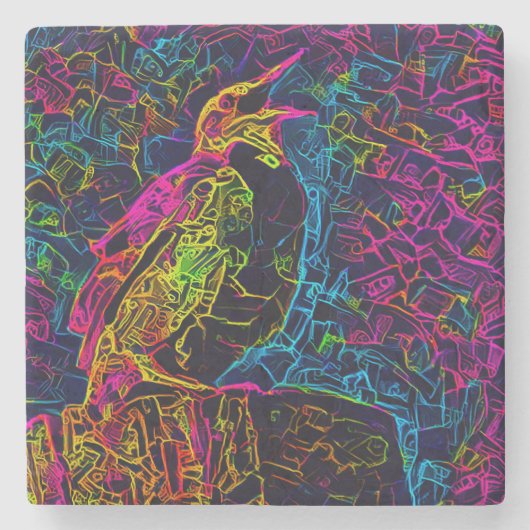 孤独な鳥3 ストーンコースター (正面)