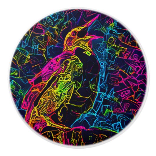 孤独な鳥3 セラミックノブ (正面)