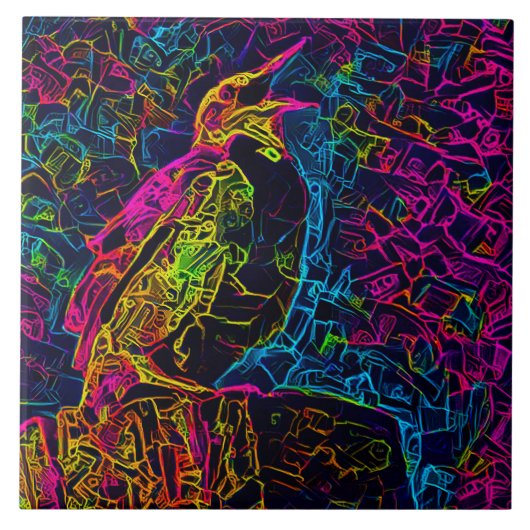 孤独な鳥3 タイル (正面)