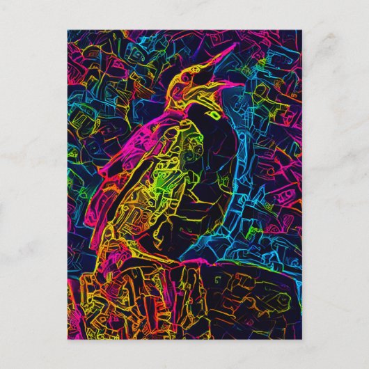 孤独な鳥3 ポストカード (正面)