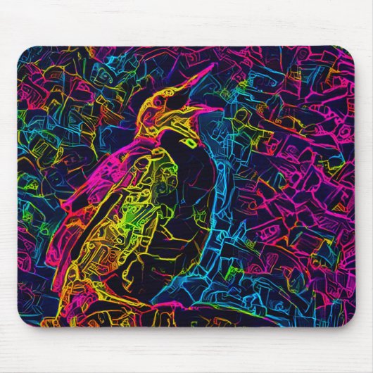 孤独な鳥3 マウスパッド (正面)