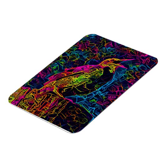 孤独な鳥3 マグネット (左側)