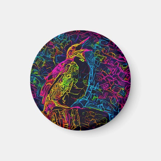 孤独な鳥3 マグネット (正面)