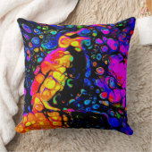 孤独な鳥4：リキッドアートスタイル クッション (ブランケット)