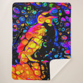 孤独な鳥4：リキッドアートスタイル シェルパブランケット
