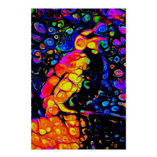 孤独な鳥4:リキッドアートスタイル ポスター (正面)