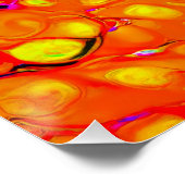 孤独な鳥4:リキッドアートスタイル ポスター (コーナー)