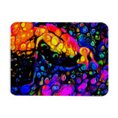 孤独な鳥4：リキッドアートスタイル マグネット (横)