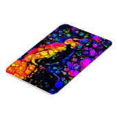 孤独な鳥4：リキッドアートスタイル マグネット (左側)