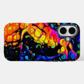 孤独な鳥4：リキッドアートスタイル Case-Mate iPhoneケース (裏面 (横))