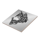 孤独な黒の部族の狼 タイル (側面)