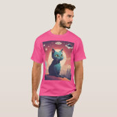 孤独なUfo猫 Tシャツ (正面フル)