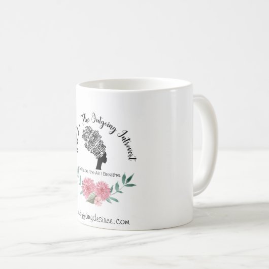 孤独のマグ(INFJ -出て行くの内に向けます) コーヒーマグカップ (正面右)